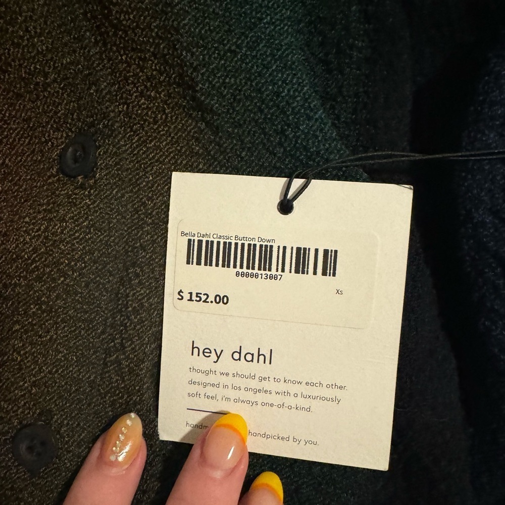 NWT Bella Dahl Long Sleeve Office Siren Shirt Size XS - Picture 7 of 7